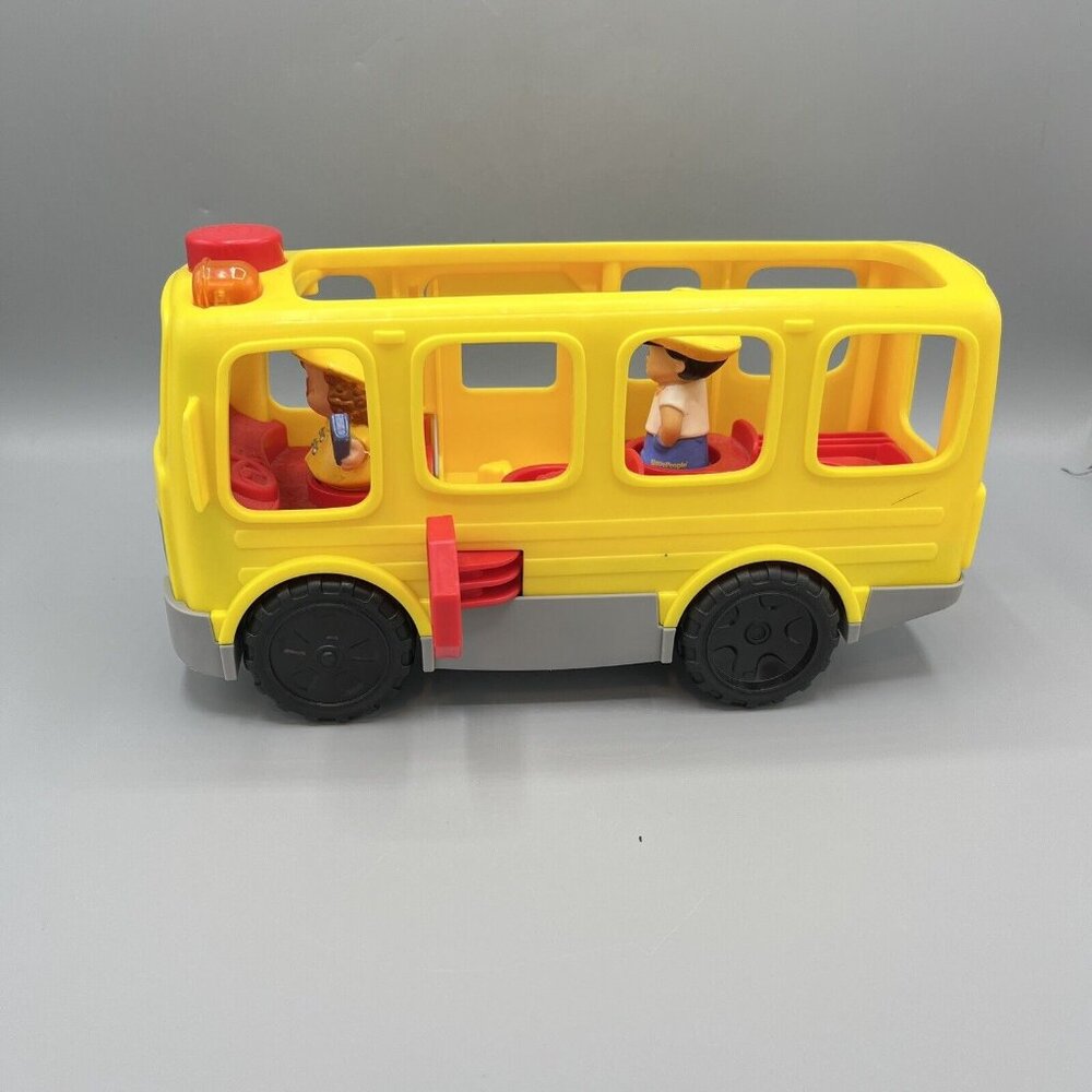 Fisher Price Battery Operated Talking Lights School Bus & 2 Little People 2016 - Picture 6 of 7